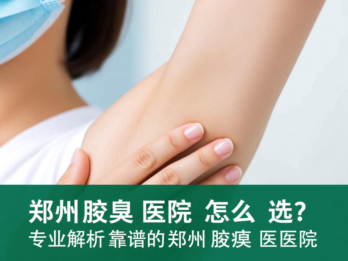 郑州腋臭医院怎么选？专业解析靠谱的郑州腋臭医院