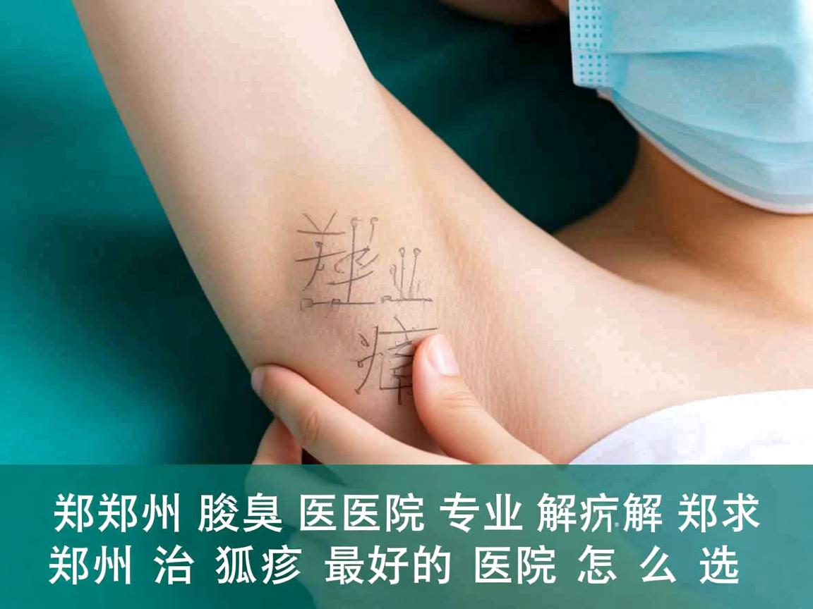 郑州腋臭医院专业解析，郑州治狐臭最好的医院怎么选