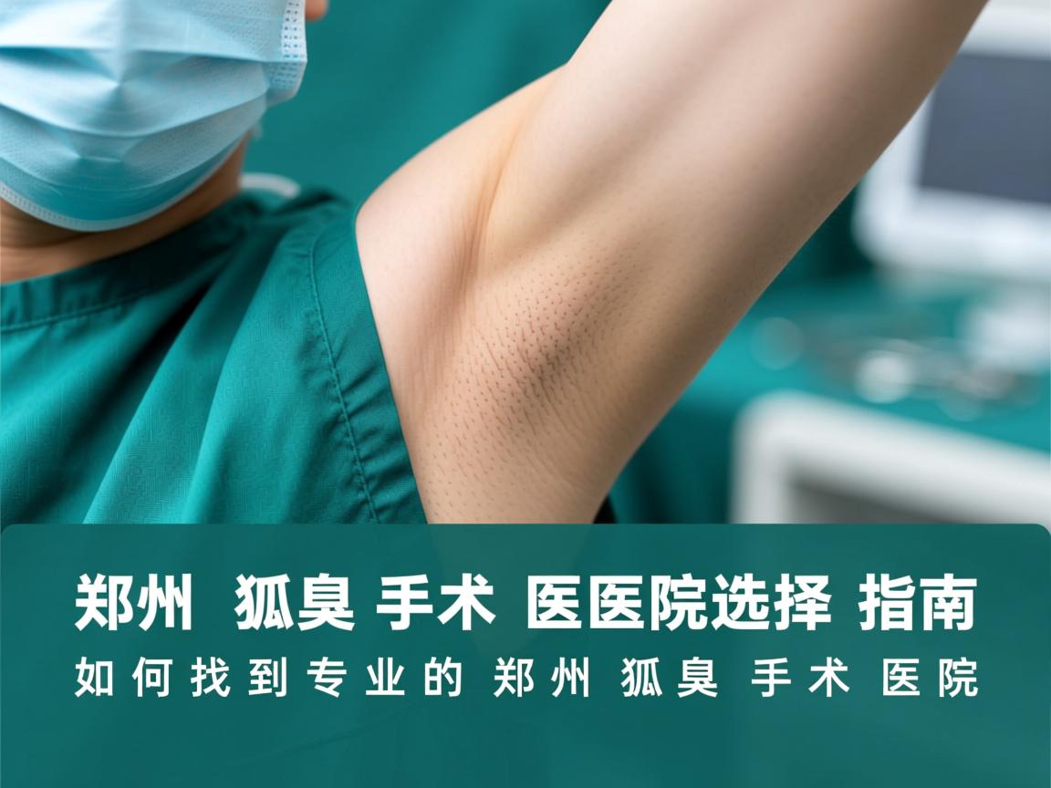 郑州狐臭手术医院选择指南，如何找到专业的郑州狐臭手术医院
