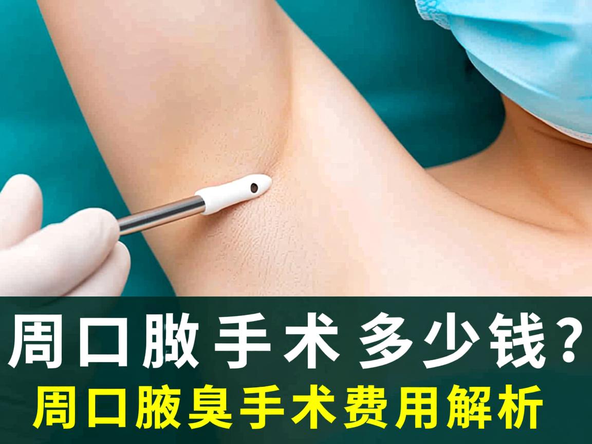 在周口做腋臭手术多少钱？周口腋臭手术费用解析