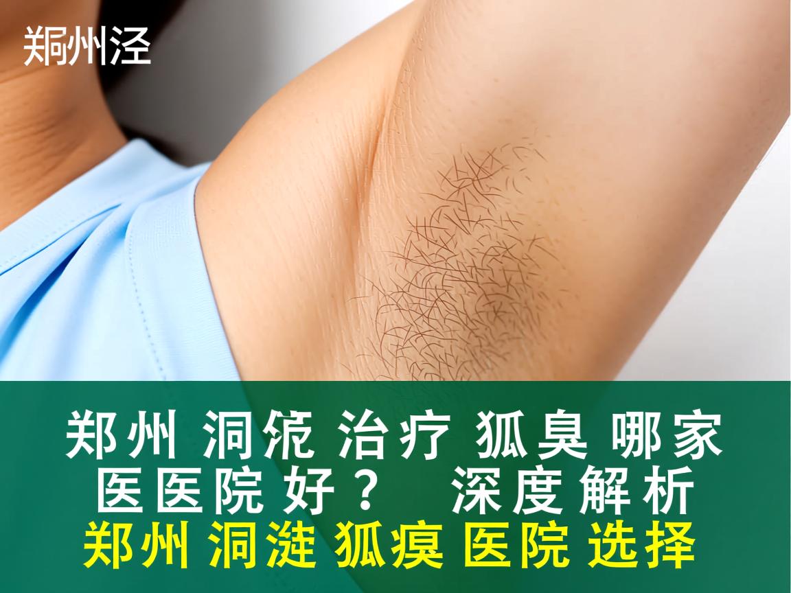 郑州洞泾治疗狐臭哪家医院好？深度解析郑州洞泾狐臭医院选择