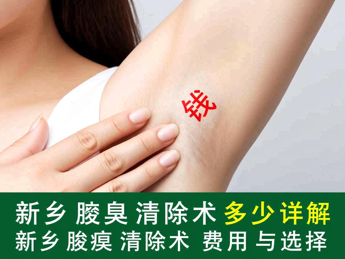 新乡腋臭清除术多少钱，详解新乡腋臭清除术费用与选择