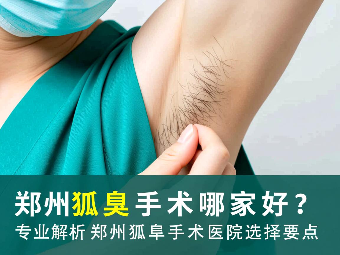 郑州狐臭手术哪家好？专业解析郑州狐臭手术医院选择要点