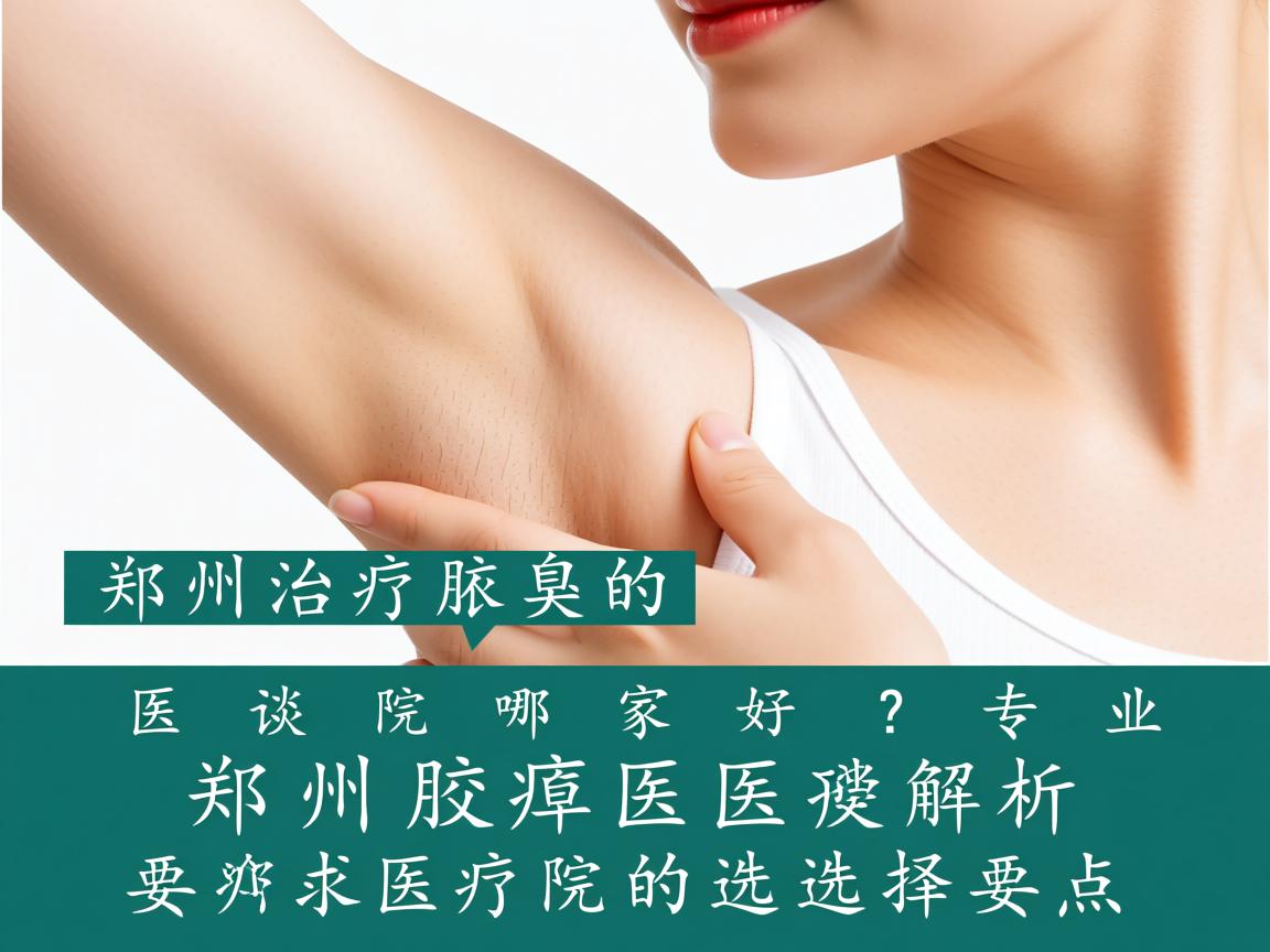 郑州治疗腋臭的医院哪家好？专业解析郑州腋臭医院的选择要点
