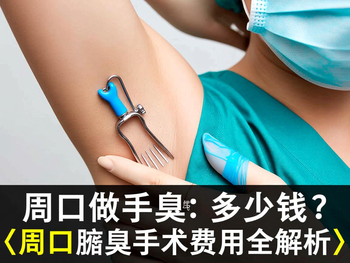 在周口做腋臭手术多少钱？周口腋臭手术费用全解析