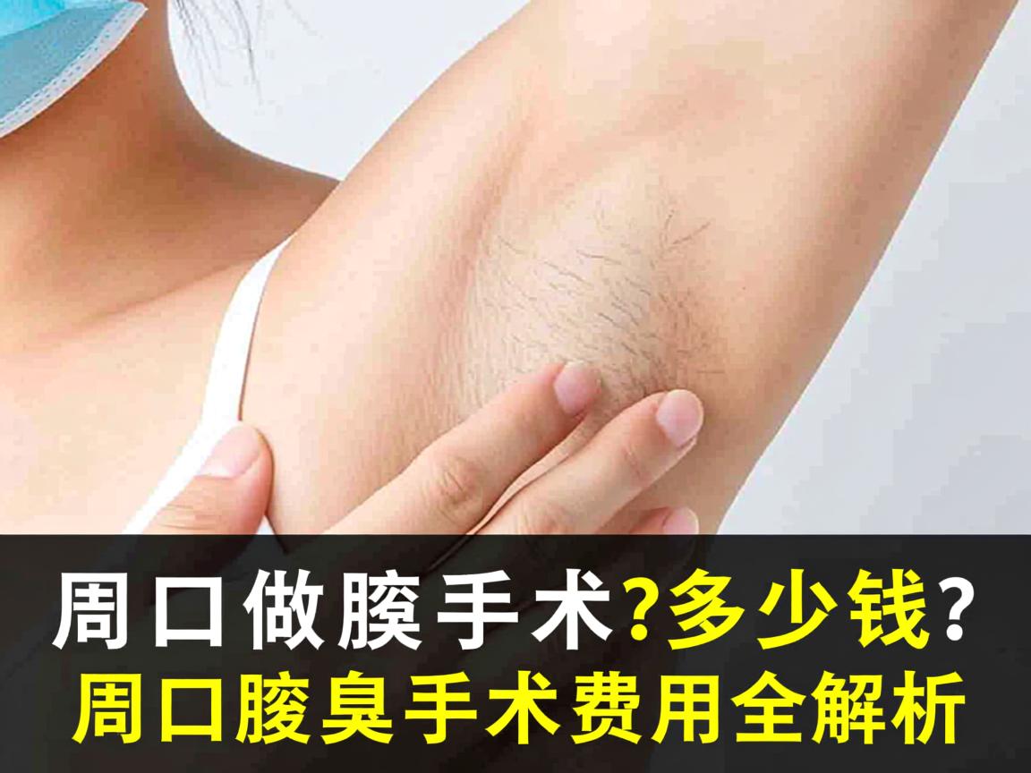 在周口做腋臭手术多少钱？周口腋臭手术费用全解析