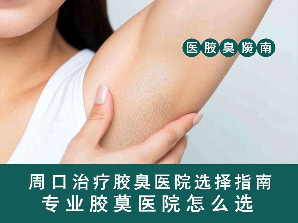 周口治疗腋臭医院选择指南，专业腋臭医院怎么选