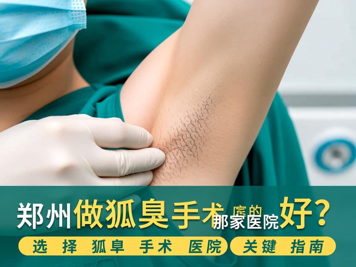 郑州做狐臭手术的那家医院好？选择狐臭手术医院的关键指南