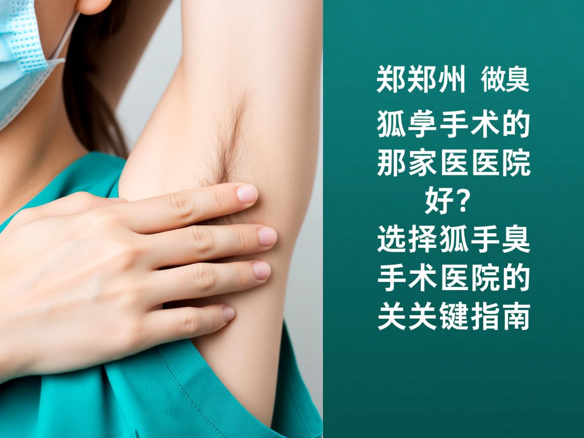 郑州做狐臭手术的那家医院好？选择狐臭手术医院的关键指南