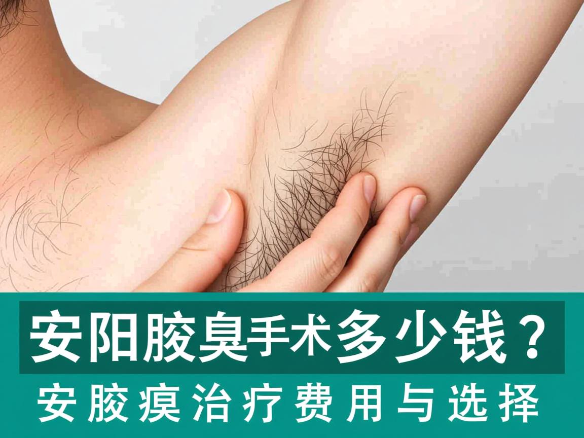 安阳腋臭手术多少钱？详解安阳腋臭治疗费用与选择
