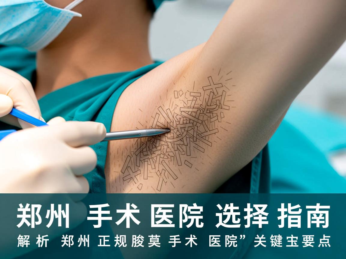 郑州腋臭手术医院选择指南，专业解析郑州正规腋臭手术医院的关键要点