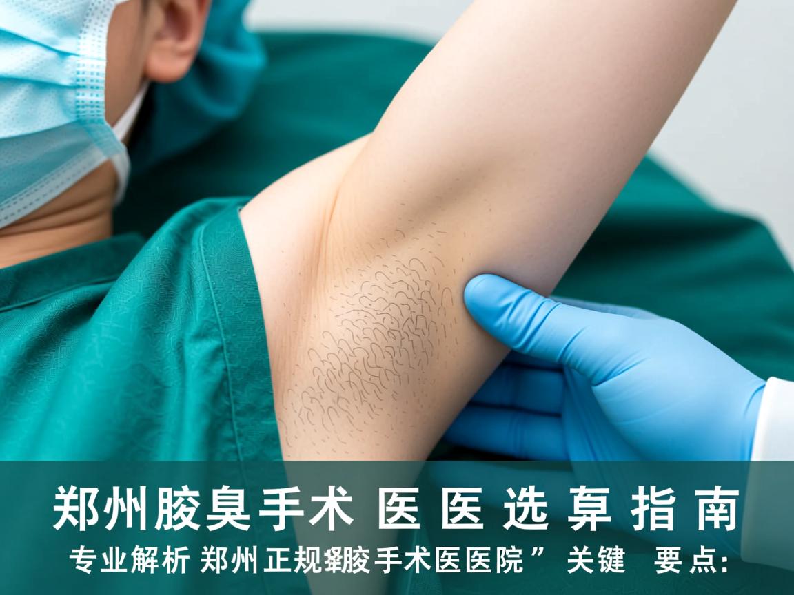 郑州腋臭手术医院选择指南，专业解析郑州正规腋臭手术医院的关键要点