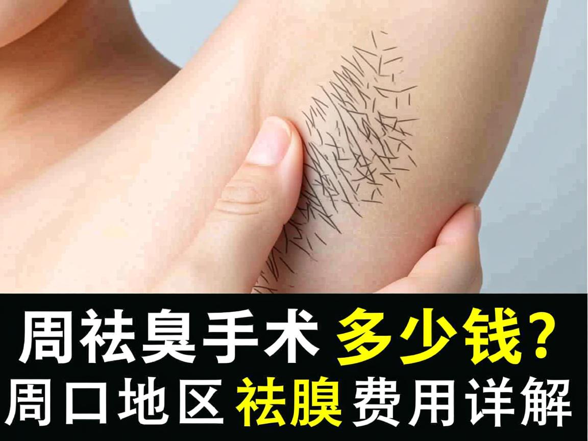 周口祛腋臭手术多少钱？周口地区祛腋臭费用详解