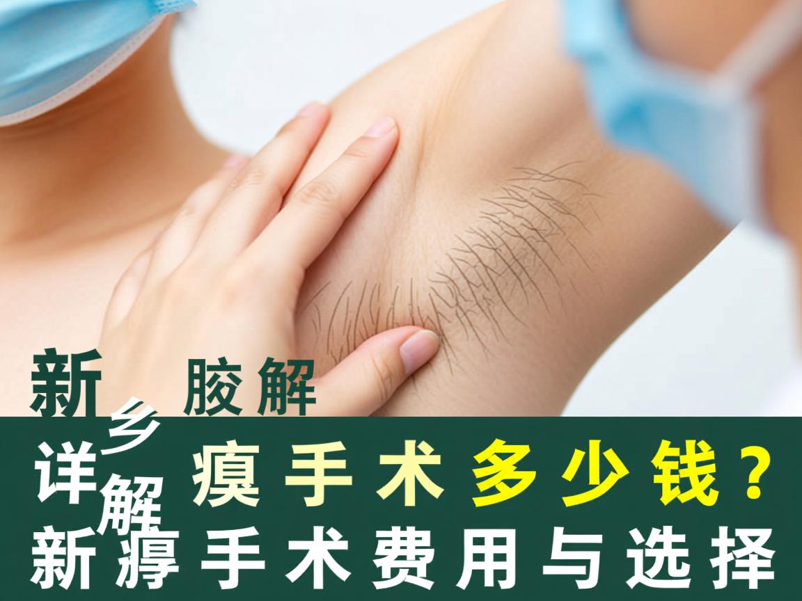 新乡腋臭手术多少钱？详解新乡腋臭手术费用与选择