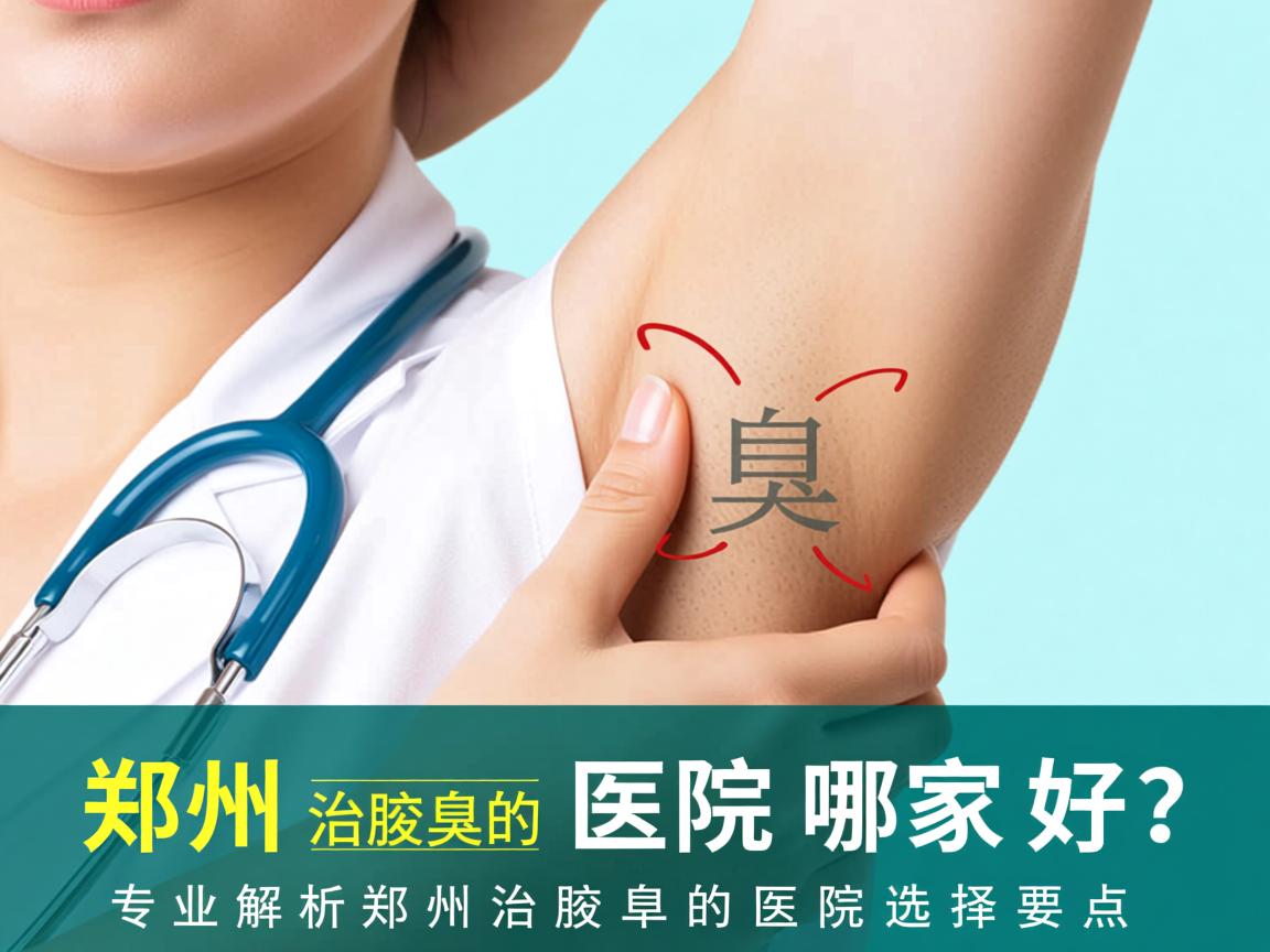 郑州治腋臭的医院哪家好？专业解析郑州治腋臭的医院选择要点
