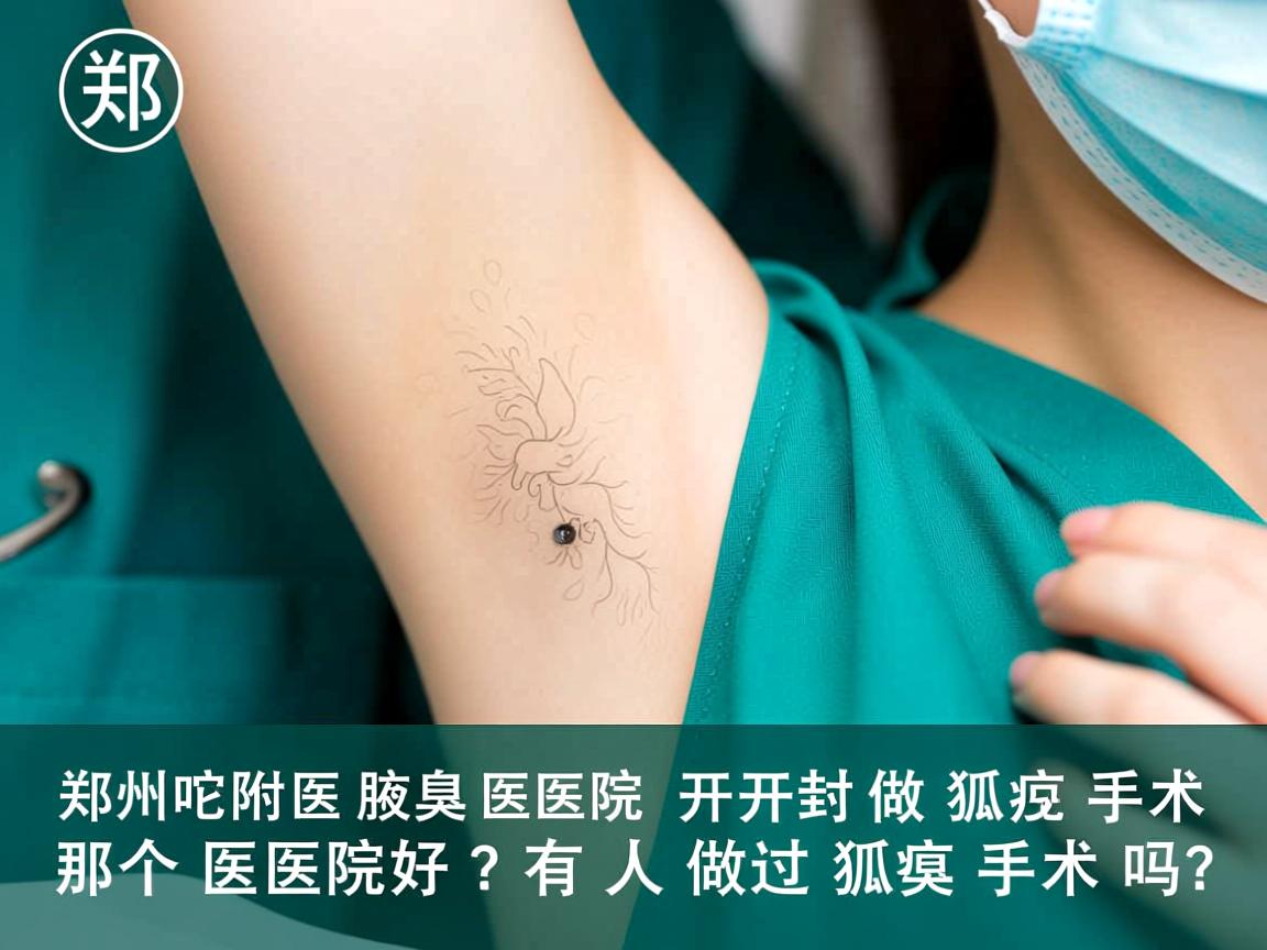 郑州附医腋臭医院，开封做狐臭手术那个医院好？有人做过狐臭手术吗？