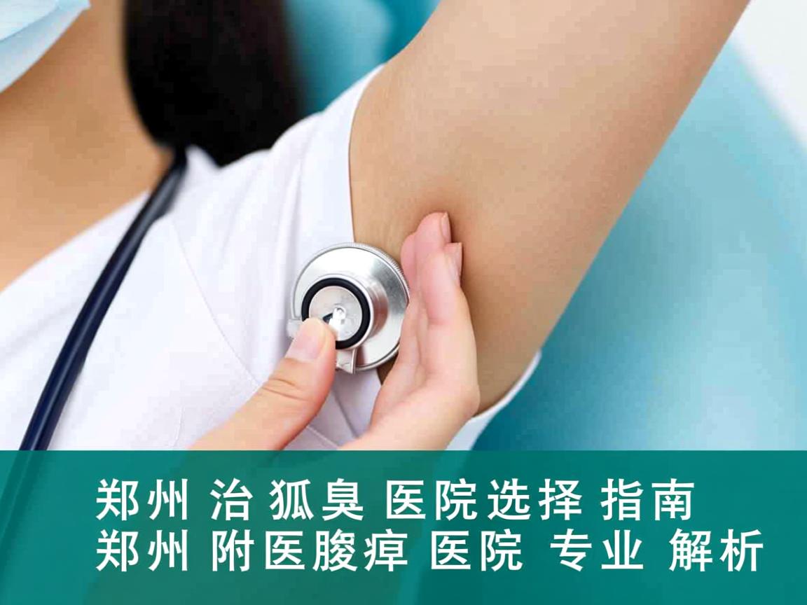 郑州治狐臭医院选择指南，郑州附医腋臭医院的专业解析