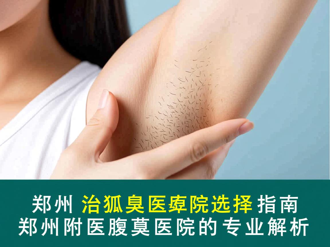 郑州治狐臭医院选择指南，郑州附医腋臭医院的专业解析