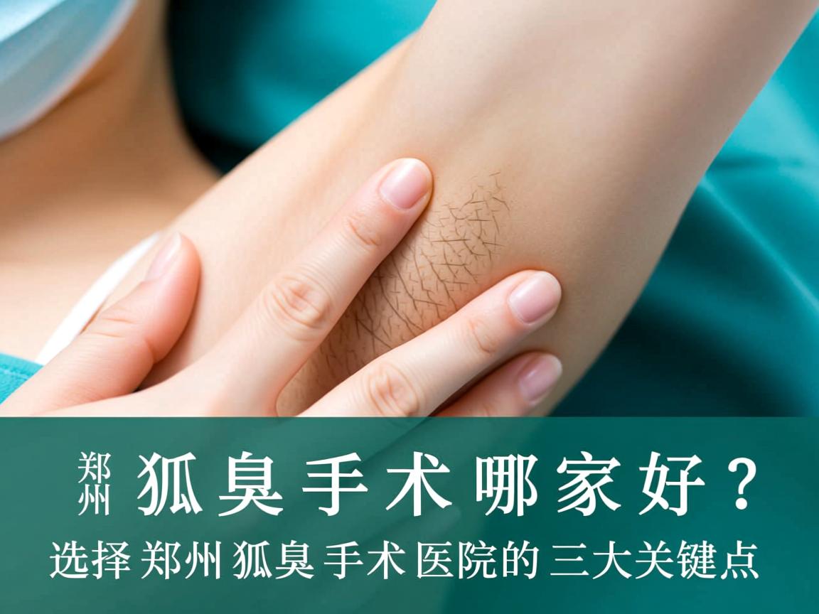 郑州狐臭手术哪家好?选择郑州狐臭手术医院的三大关键点 郑州狐臭手术哪家好?选择郑州狐臭手术医院的三大关键点