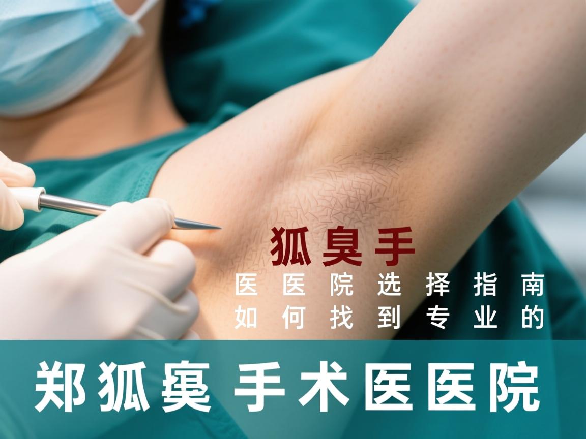 郑州狐臭手术医院选择指南，如何找到专业的郑州狐臭手术医院