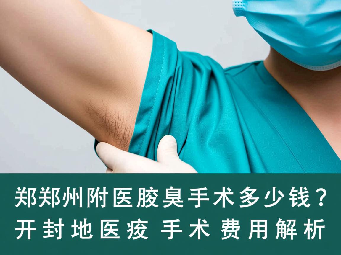 郑州附医腋臭手术多少钱？开封地区腋臭手术费用解析