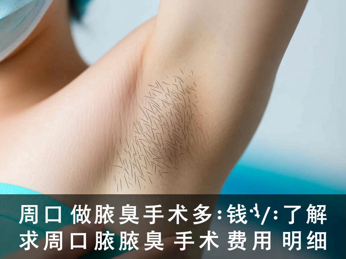 周口做腋臭手术多少钱，了解周口腋臭手术费用明细