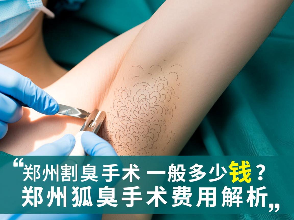 郑州割狐臭手术一般多少钱？郑州狐臭手术费用解析