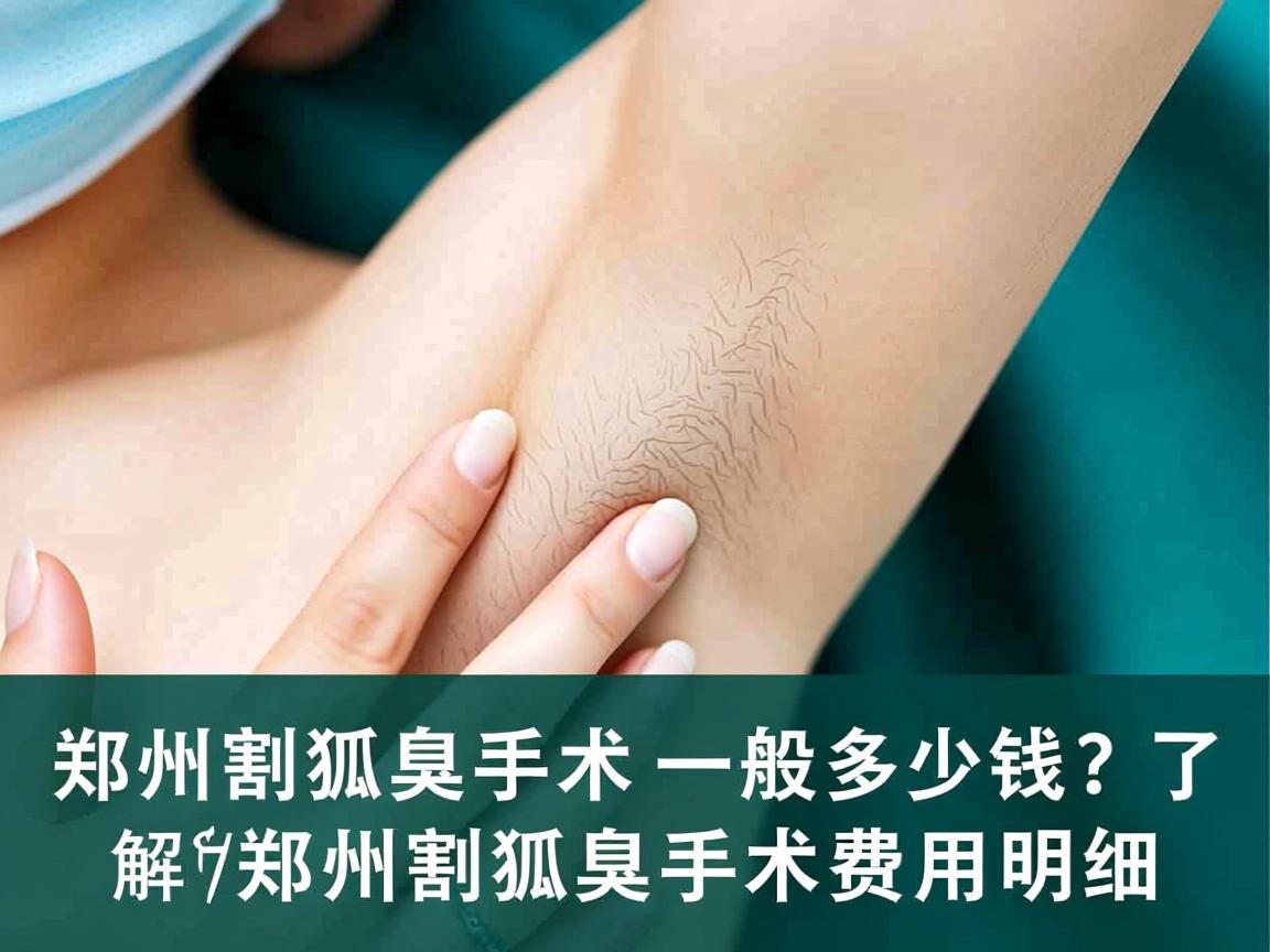 郑州割狐臭手术一般多少钱？了解郑州割狐臭手术费用明细