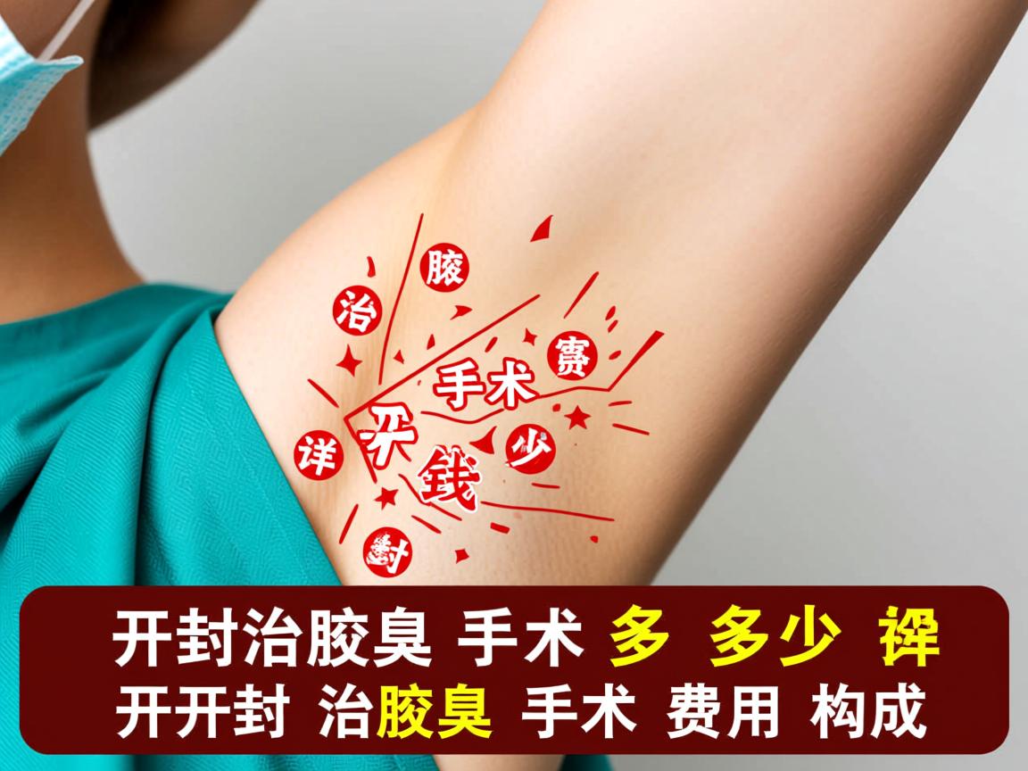 开封治腋臭手术多少钱，详解开封治腋臭手术费用构成