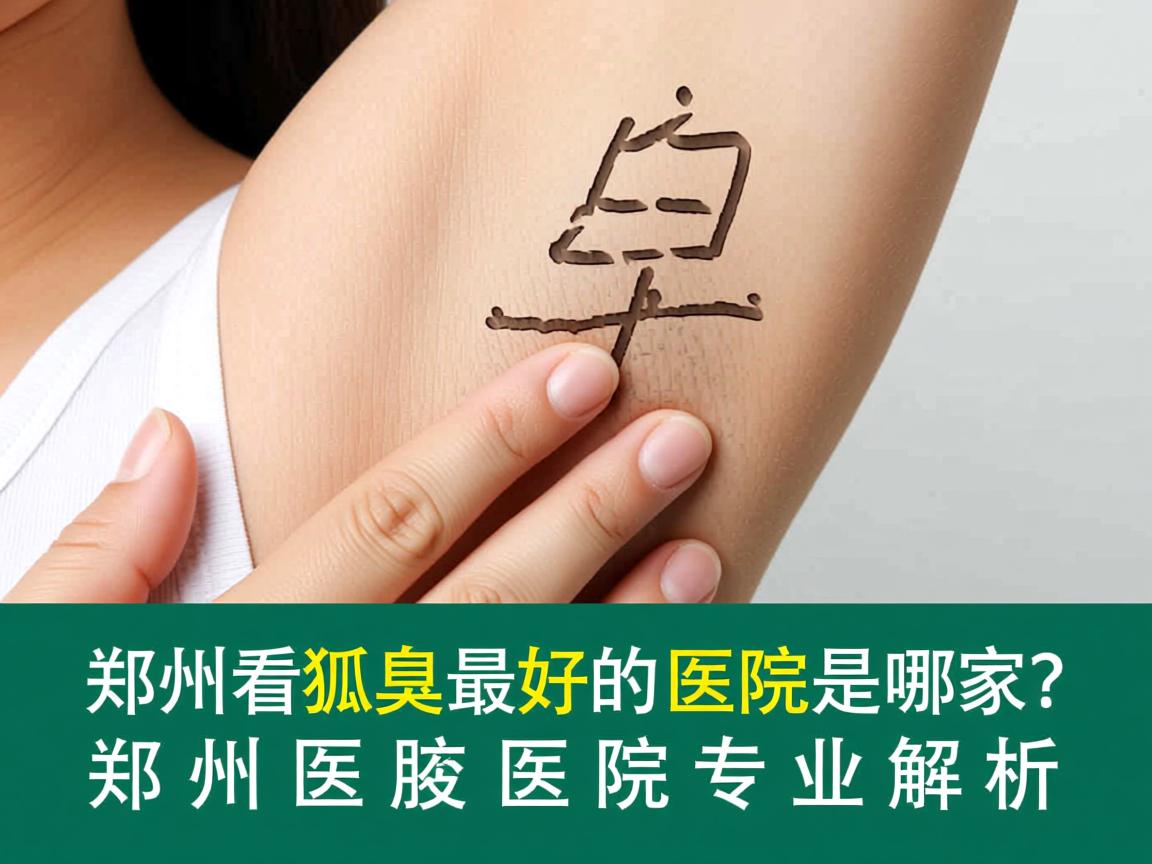 郑州看狐臭最好的医院是哪家？郑州附医腋臭医院专业解析