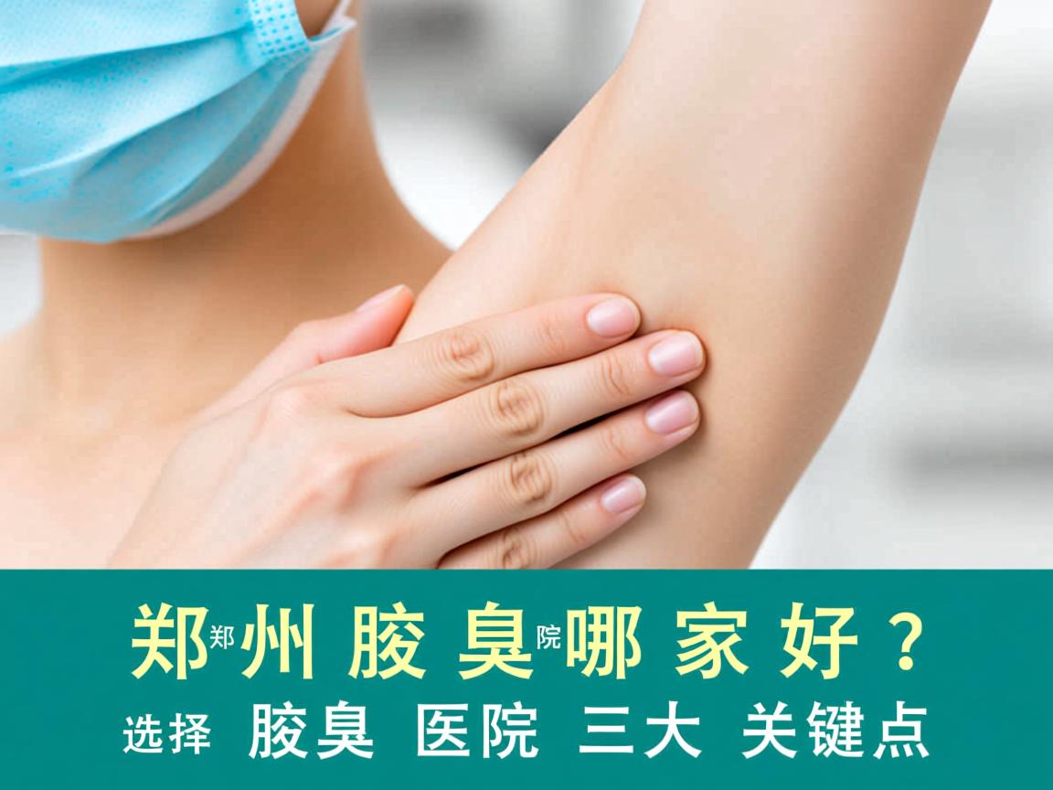 郑州腋臭医院哪家好？选择郑州腋臭医院的三大关键点