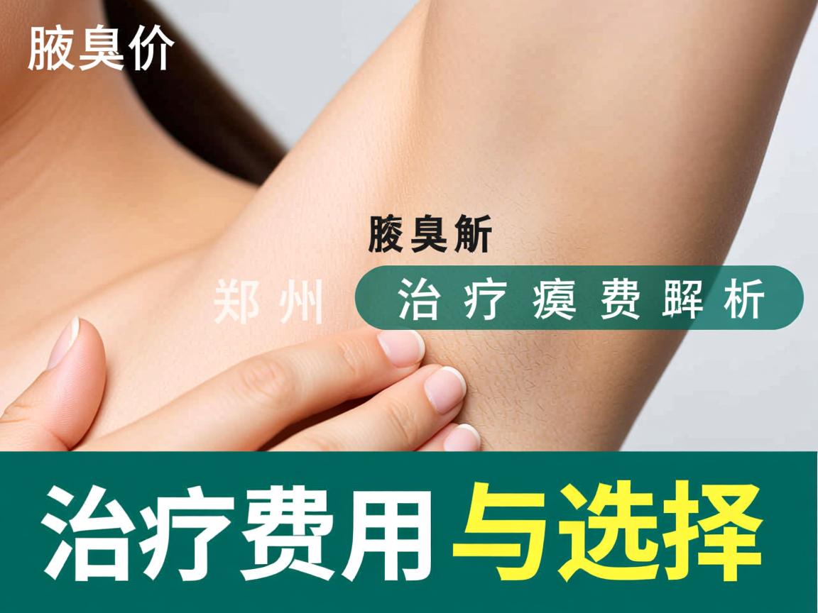 腋臭治疗价格解析，郑州腋臭治疗费用与选择
