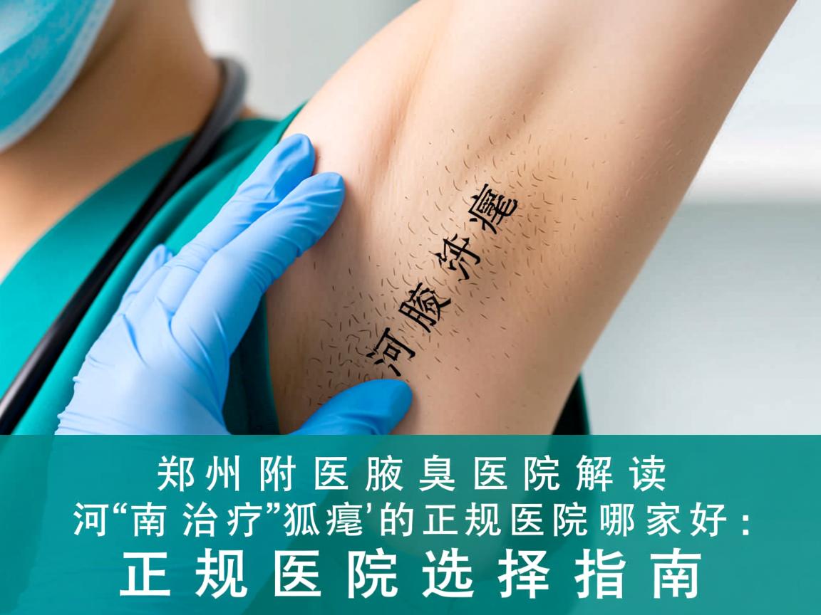 郑州附医腋臭医院解读，河南治疗狐臭的正规医院哪家好，正规医院选择指南