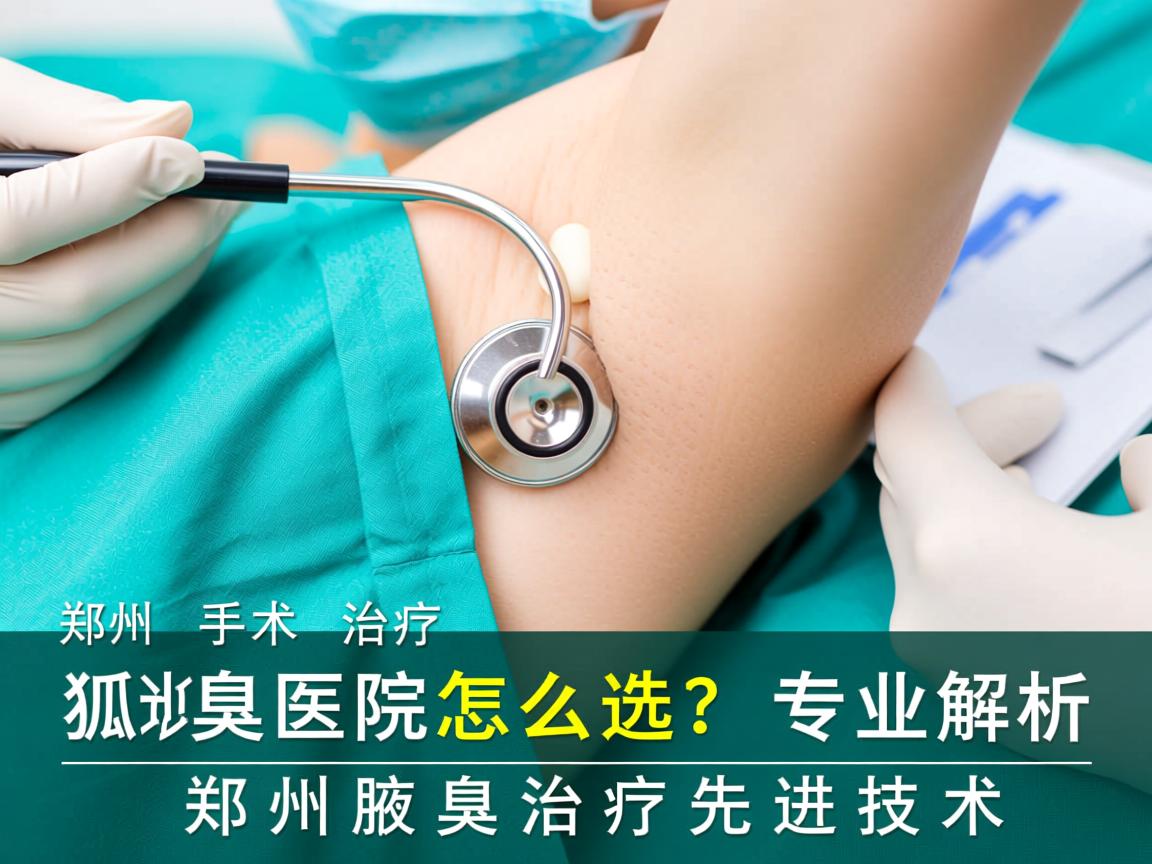 郑州手术治疗狐臭医院怎么选？专业解析郑州腋臭治疗先进技术