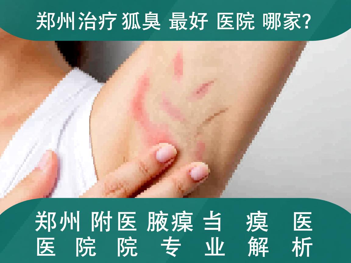 郑州治疗狐臭最好医院哪家？郑州附医腋臭医院专业解析