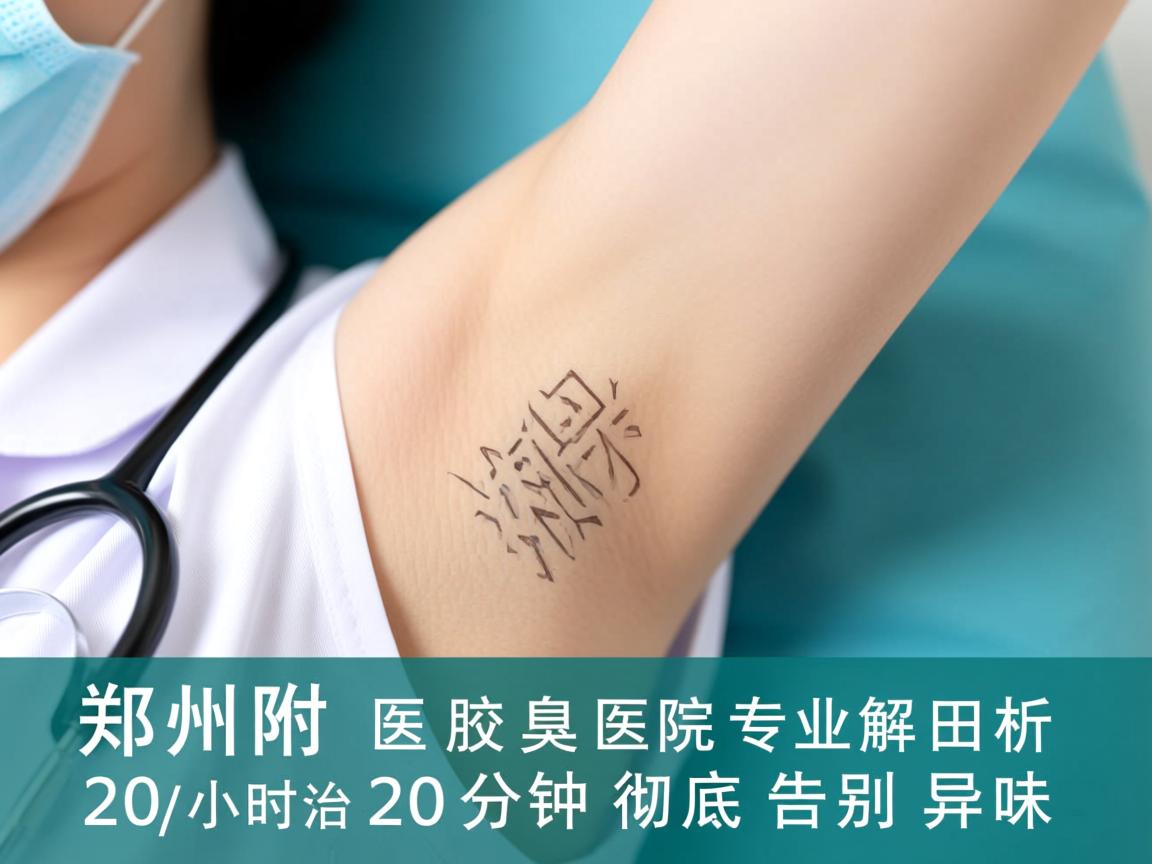 郑州附医腋臭医院专业解析，20分钟高效治疗腋臭，20分钟彻底告别异味