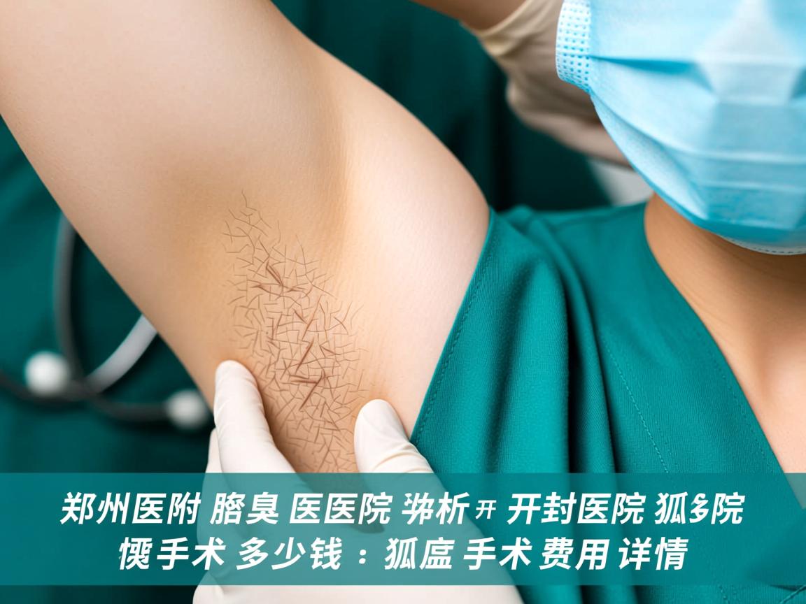 郑州附医腋臭医院解析，开封医院狐臭手术多少钱，狐臭手术费用详情