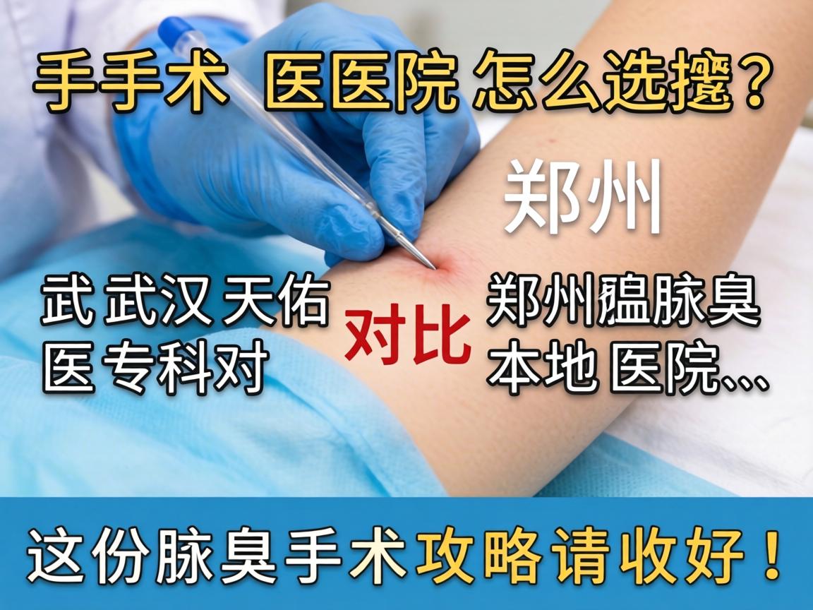 郑州腋臭手术医院怎么选？武汉天佑医院腋臭专科对比郑州本地医院，这份腋臭手术攻略请收好！