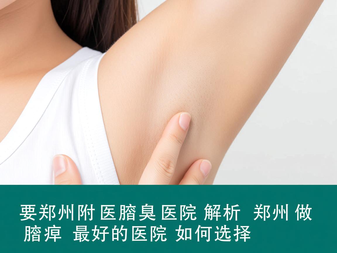 郑州附医腋臭医院解析，郑州做腋臭最好的医院如何选择
