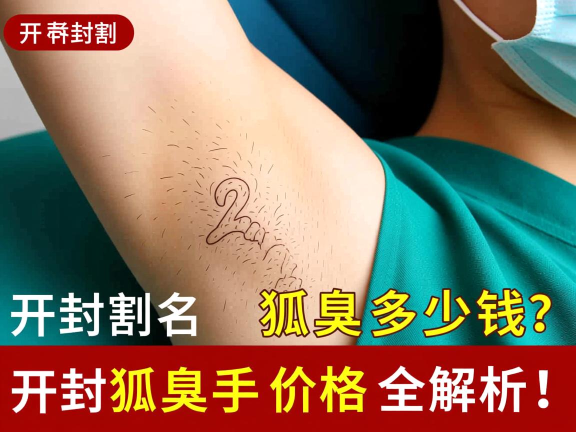 开封割狐臭多少钱？开封狐臭手术价格全解析！