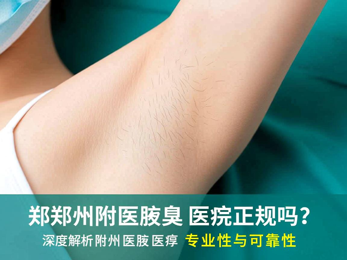 郑州附医腋臭医院正规吗?深度解析郑州附医腋臭医院的专业性与可靠性 郑州附医腋臭医院正规吗?深度解析郑州附医腋臭医院的专业性与可靠性