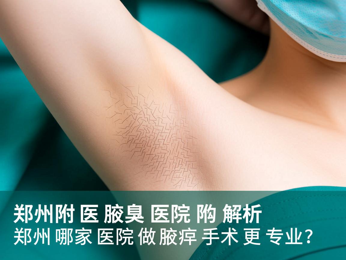 郑州附医腋臭医院解析,郑州哪家医院做腋臭手术更专业? 郑州附医腋臭医院解析,郑州哪家医院做腋臭手术更专业?
