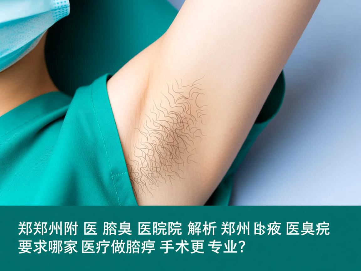 郑州附医腋臭医院解析,郑州哪家医院做腋臭手术更专业? 郑州附医腋臭医院解析,郑州哪家医院做腋臭手术更专业?