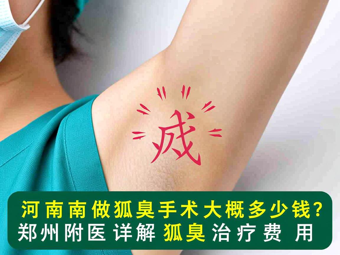 河南做狐臭手术大概多少钱?郑州附医详解狐臭治疗费用 河南做狐臭手术大概多少钱?郑州附医详解狐臭治疗费用