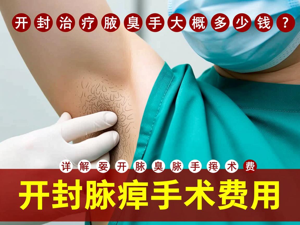 开封治疗腋臭手术大概多少钱?详解开封腋臭手术费用 开封治疗腋臭手术大概多少钱?详解开封腋臭手术费用
