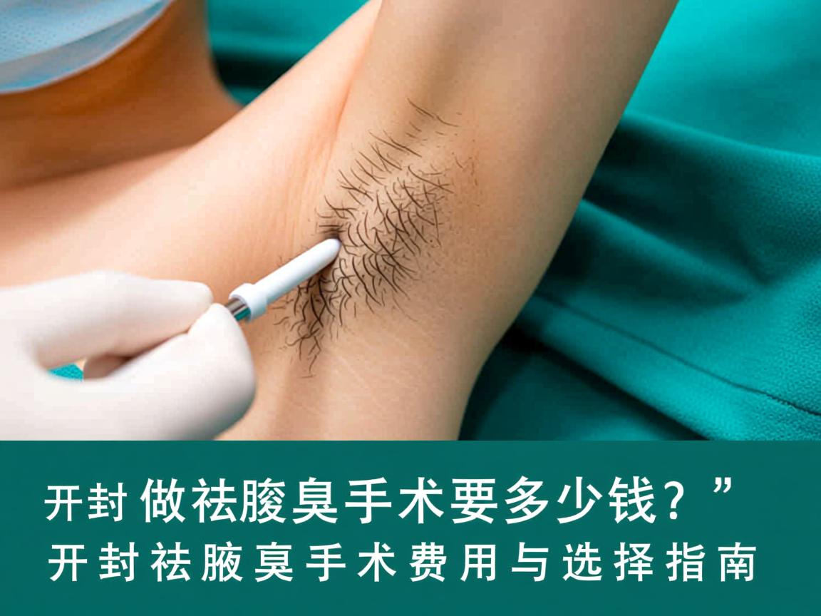 在开封做祛腋臭手术要多少钱?开封祛腋臭手术费用与选择指南 在开封做祛腋臭手术要多少钱?开封祛腋臭手术费用与选择指南