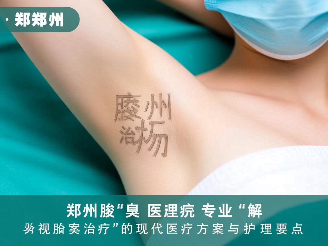 郑州腋臭医院专业解析，郑州腋臭治疗的现代医疗方案与护理要点