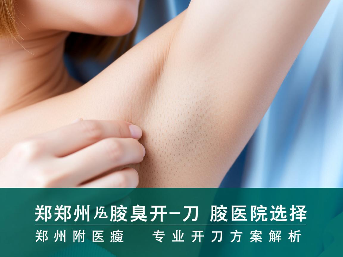 在郑州腋臭开刀的医院选择，郑州附医腋臭医院的专业开刀方案解析