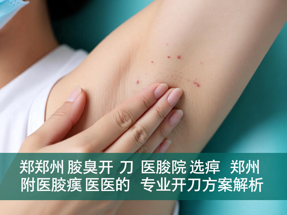 在郑州腋臭开刀的医院选择，郑州附医腋臭医院的专业开刀方案解析