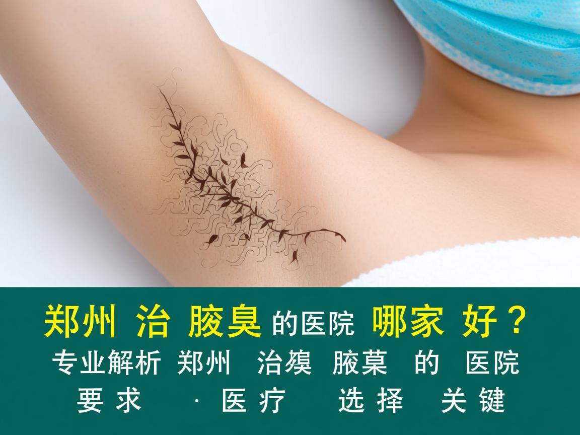 郑州治腋臭的医院哪家好？专业解析郑州治腋臭的医院选择关键